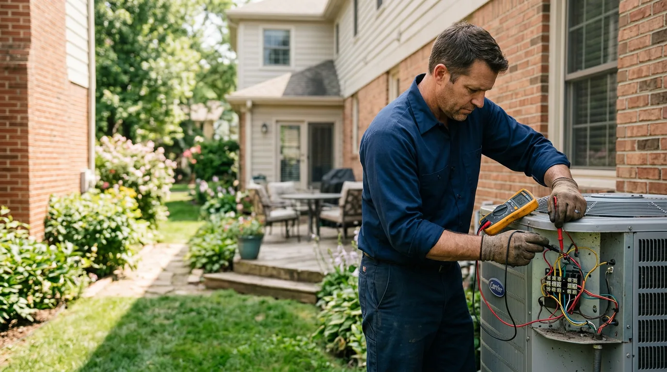 HVAC technician working near Portsmouth, OH